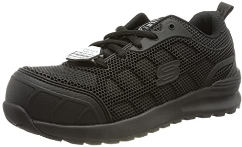 Skechers Damen BULKLIN AYAK Sicherheitsschuh, Black Textile/Synthetic, 40 EU