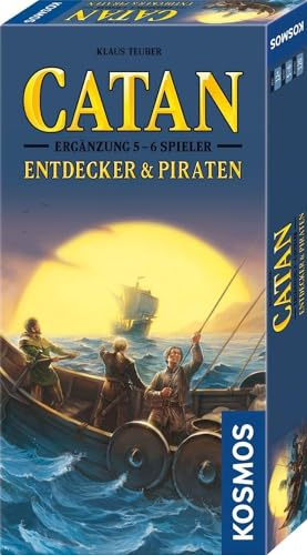 Kosmos 682767 Catan - Entdecker und Piraten Ergänzung für 5-6 Personen, Ergänzung zur Erweiterung Entdecker & Piraten, ab 12 Jahre für 2-6 Personen, Siedler von Catan