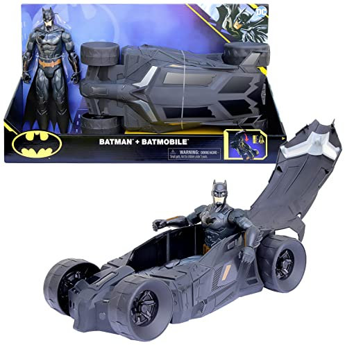Batman Batmobile mit Verdeck zum Öffnen, enthält exklusive 30cm Batman-Actionfigur