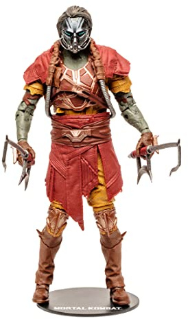 McFarlane Toys, 17,8 cm Kabal (Rapid Red) Mortal Kombat figure con 22 parti mobili, figure mortal kombat da collezione con base da collezione – dai 14 anni in su