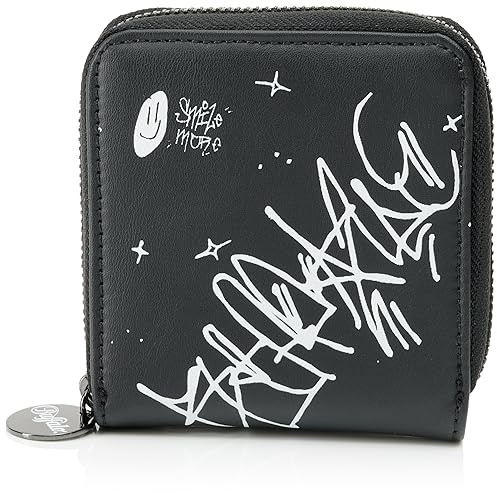 Buffalo Damen Boxy Wallet Muse Graffiti Reisezubehör-Brieftasche, Grafitti