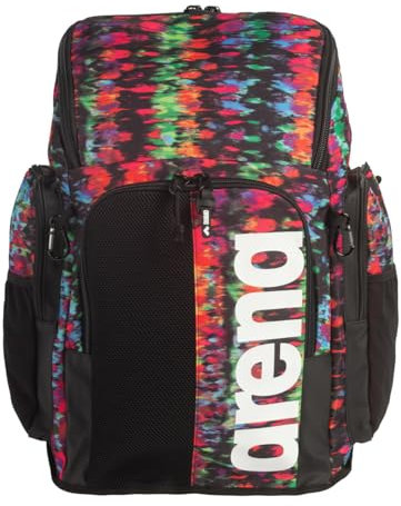 Arena Spiky III Rucksack 45, Schwimmen, Athlet, Sport, Fitnessstudio, große Trainingsausrüstung, Schwimmtasche für Damen und Herren, 45 Liter, Batikfärbung