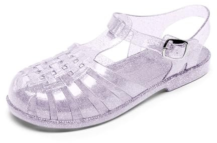 NaLatia Chaussure d'été de unisexes - Fabriquées en PVC résistant - Fermeture à boucle - Pour la plage et la rivière - Sandales d'été pour femmes et hommes
