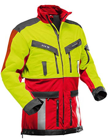 Pfanner Funktionsjacke Nachsuche 804335, Farbe:rot/gelb, Größe:XXL