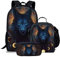 chaqlin Rucksack Jungen und Jugendliche, langlebig, 43,2 cm (17 Zoll), für Schule, Bookbags, Wolf Print, Tierwolf (3 Stück), One-Size, Klassisch