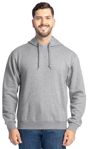 Fruit of the Loom Unisex's Eversoft Fleece Hoodies, Full Zip, Moisture Wicking & Breathable, Sizes S-4x Shirt, Grey Heather Pullover, XL