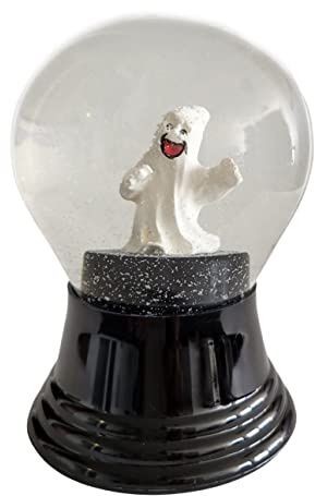 Snöboll av äkta glas – nästan som äkta snö, halloween spöke, 8 cm (3,5 tum)