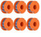 6Pcs Spool & Line For SPARE GO 2.5m For Argos for McGregor MCT1825 Strimmer Trimmer