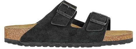 ARIZONA (SUEDE) - Sandalo da donna in pelle BIRKENSTOCK con doppia fascia 42/BLACK-N