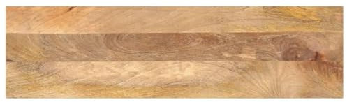 vidaXL Tischplatte, Holzplatte für Esstisch Couchtisch, Massivholzplatte Rustikales Design, Ersatztischplatte, 120x30x2,5cm Rechteckig Massivholz Mango