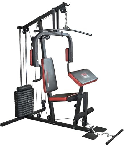 Hansson Sports® Frei erweiterbar Kraftstation Multistation Fitnessstation Home Gym 65 kg Gewichten (A: Kraftstation)