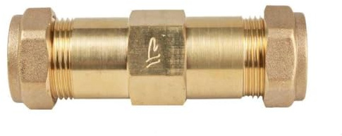 15mm Compression Burst Pipe Repair Coupling Connector Brass Fitting 80mm Long