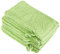 NatureMark 10er Pack Frottee Waschhandschuhe Waschlappen 100% Baumwolle Apfel grün 15x21cm