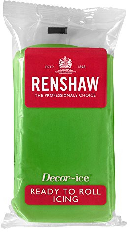 500g Renshaw Ready Roll Icing Fondant Cake Regalice Sugarpaste LINCOLN GREEN