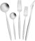 Karaca New Porto Elegance Set de 60 couverts pour 12 personnes, Cuillères à soupe, Fourchettes de table, Qualité supérieure, Sain et hygiénique, Design moderne, Set de couverts en acier inoxydable