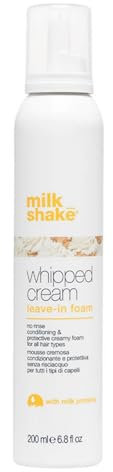milk_shake | Make My Day Whipped Cream 200 ml, Mousse Leave-In per Capelli Morbidissimi, Made in Italy