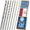 WELIQU Holzbohrer Set 7-teilig, 240 mm lange Balkenbohrer 4,5,6,7,8,10,12 mm mit TopCut-Schliff: Exakt-Schnell-Sauber, Länger scharfe HSS/HCS Holzspiralbohrer, 24 cm Bohrer für Holz