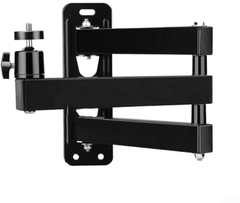 Bracket for Projectors, Projector Wall Mount Foldable Carbon Steel Adjustable Arm, Cameras and LED Video Lights