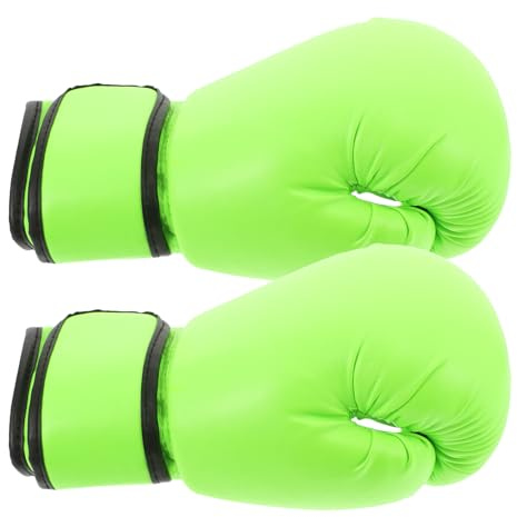 Zerodeko Boxing Gloves Green Foam Padding Youth Sparring Mma Kickboxing Training Punching Bag Gloves for Boys Martial Arts Workout