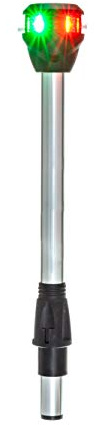 attwood NV6LC2-10-7 Marine Bi-Color LightArmor LED Navigation Pole Light, 10-Inch, Red/Green