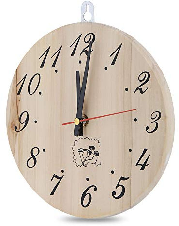 Jeffergarden 8in Sauna Horloge Minuterie Horloge De Sauna Horloge Décorative Horloge pour Arabes Sauna Accessoire Sauna Salle Home Decor