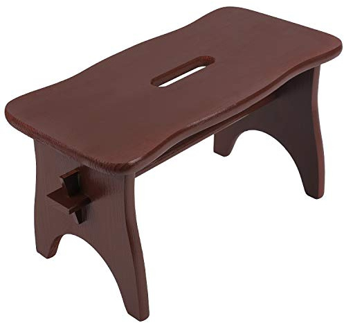 Creative Deco Brown Små Småbarn Trästol Fotpall Steg | 38 x 19 x 21 cm