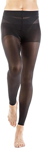 RelaxSan Microfiber 880ML (Svart, 5-XXL) Leggings, gradvis kompression 18-22 mmHg, 140 den - Strumpbyxor utan fot
