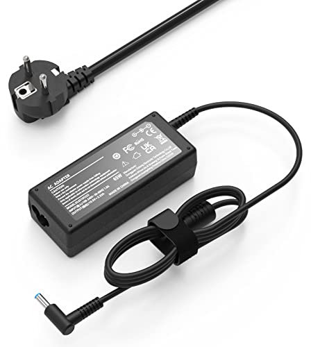 65W Chargeur Ordinateur Portable pour HP Elitebook 850-G3 840-G3 820-G3 Pavilion X360 X2 11 13 15 Probook 640-G2 640-G3 640-G8 Chromebook 14 Series Notebook PC Cable Alimentation