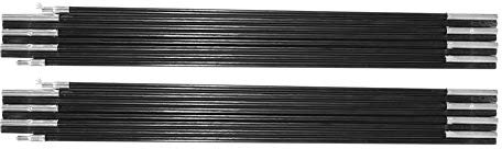 Zeltstangen - 2 * Ersatzstange, Planenstangen, 4,48 M Fiberglas Camping Zeltstangenstangen Außenstützstangen Markisenrahmen-Kit