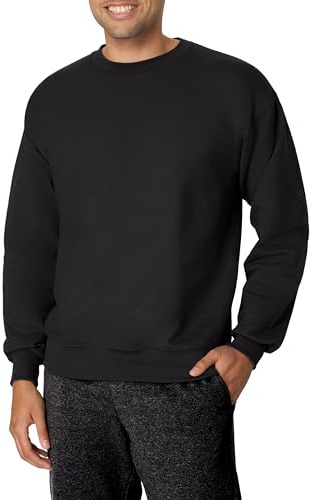 Hanes mens Ultimate Cotton Heavyweight athletic sweatshirts, Black, X-Large US