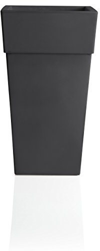 Bama Piramide Pot Sensation, 50 x 50 x 87,5 cm, Resina, Antracita, 40 cm