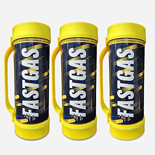 FASTGAS 2000g N2O Einwegzylinder für Sahnespender- entspricht 266 Sahnekapseln- 100% recyclebar Hochwertige Edelstahl-Zylinder für Sahnebereiter. (3 Stück), E942