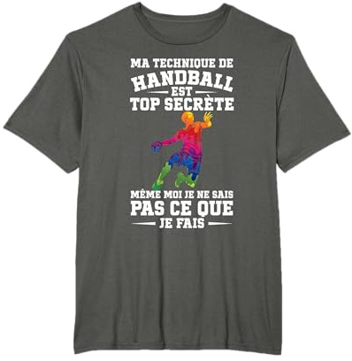 Ma Technique De Handball Est Top Secrète Homme T-Shirt