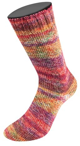 LANA GROSSA Landlust die Sockenwolle | Garn aus Merinowolle in verschiedenen Farben | Handstrickgarn aus 80% Schurwolle (Merino) & 20% Polyamid | 100g Wolle zum Stricken & Häkeln | 420m Garn FB211