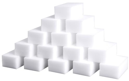 (Pack of 100) Easy Cleaning Melamine Sponge Household Dirt Remover Wipes Sponge Eraser