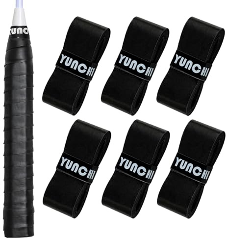 6pcs Raquette Grip Surgrip Overgrip Antidérapant,Tennis, Badminton, Squash