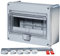 f-tronic Aufputz-Kleinverteiler IP55, 10 Module mit Kabeleinführung M20/25, KV10WDKE, Weiß