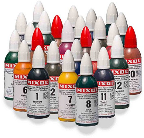 Mixol Komplettset 28x20ml, Universal Abtönkonzentrat, Pigment, Abtönfarbe, Abtönpaste