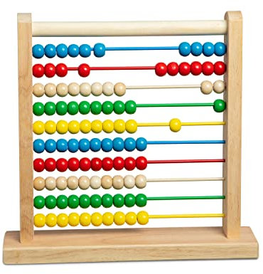 Melissa & Doug - Rechenbrett Abakus, entwicklungsförderndes Spielzeug, motorische Fähigkeiten, für Kinder ab 3 Jahren, für Jungen und Mädchen geeignet