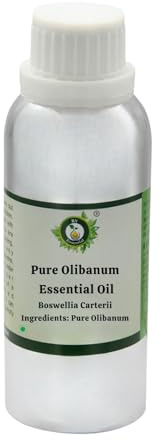 R V Essential Olio essenziale olibano puro- 300ml (10oz) Boswellia Carterii (100% Puro e Naturale Steam Distilled) Pure Olibanum Essential Oil