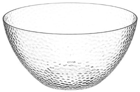 Paris Prix Five Simply Smart - Saladier en Plastique Martelé 25cm Transparent