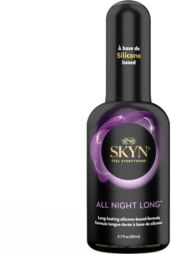 SKYN All Night Long Silicone-Based, Long Lasting Lube (2.7 oz) for Men, Women and Couples, Safe with Latex and Non-Latex Condoms