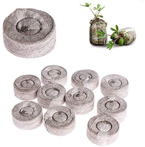 BoBoHome Granules De Tourbe De Sol De Semis De Plantes - Granulés De Tourbe De 30 Mm pour Pot De Planteur De Semis, pour Faire Pousser des Herbes 50 Pièces
