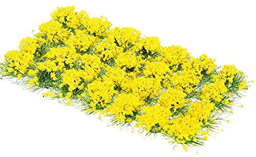 HAOBIN 1 BoîTe Paysages Herbe Touffes ModèLe Miniature Fleur Cluster Statiques Tufts d'herbe Statique ModèLe Herbe Artificielle Buissons De Fleurs pour DéCor De Jardin De Paysage De Fer Bricolage