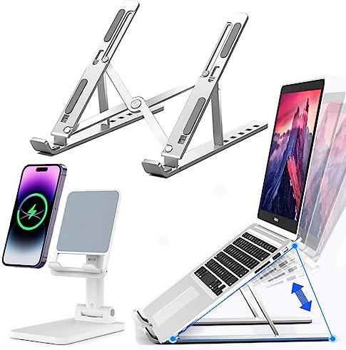 KLAQQED Soporte Portátil Mesa Laptop Stand Elevador Portátil Atril Base Portátil Soporte para Macbook y PC