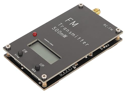 FM Sändare, 500Mw(0, 01 0, 5W) Och 108Mhz, Med Minnesfunktion, 63Db 0, 05% THD SNR, FM Sändare Med LCD Skärm Och USB Typ C Port