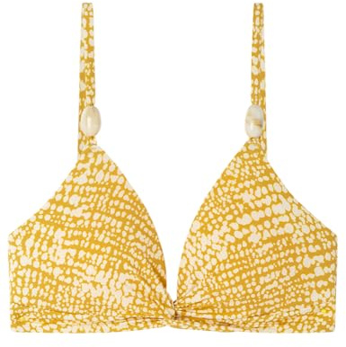Women'secret Mujer Parte Superior de Bikini 6487664, Yelloiw Print,95B