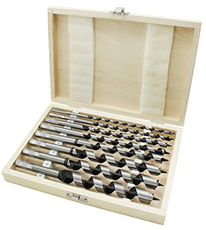6-20mm Carbon Steel Shank Long Auger Drill Bit Set for Hand Drill//Screwdriver 8 Pieces Reaming Bit