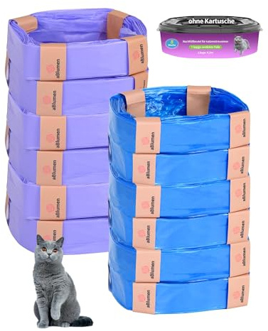 Pack of 12 Refill Bags Cat Litter Refill Film for Litter Locker Refill Cassette Refill Container for Cat Litter Refill Film Cat Bucket for Litter Locker LittyCat Refill Cassette