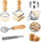 Ensemble De Coupe-Ravioli,Coupe-Pâtes,Coupe-Ravioli,Machine À Raviolis En Acier Inoxydable Et Roue De Pâte À Pizza Pour Raviolis,Biscuits,Gâteaux,Pâtes Et Plus Encore (Ensemble de 6 pièces)